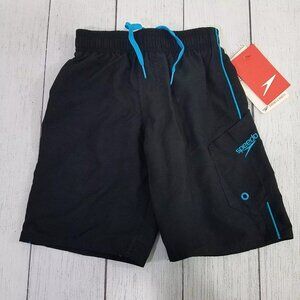 Speedo Marina Volley Swim Shorts Boys Size 5 - Black